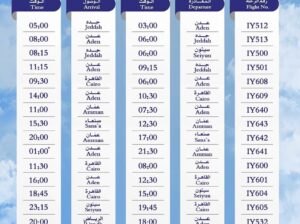 طيران اليمنية رحلات يوم الجمعة 2023/6/23 م 5 ذو الحجة 1444 هجرية