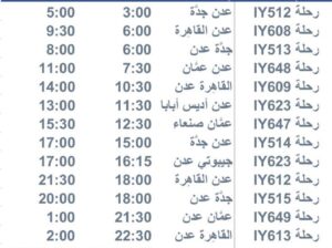 رحلات يوم الأربعاء 2023/7/12