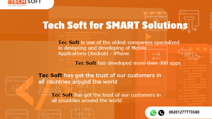 Tech Soft for SMART Solutions | mobile application development | website design | designing and developing of Mobile Applications