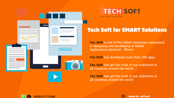Tech Soft for SMART Solutions | mobile application development | website design | designing and developing of Mobile Applications