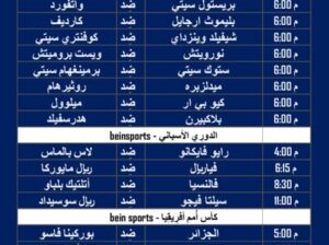 أهم مباريات كرة القدم ليوم السبت 20/1/2024 ⚽️ 🕰️