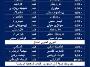 جدول مباريات كرة القدم ليوم السبت 17/2/2024 ⚽️ 🕰️ صفحة 2