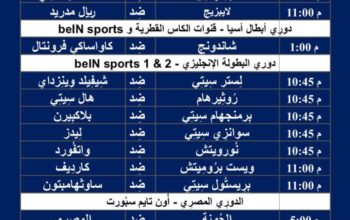 جدول مباريات كرة القدم ليوم الثلاثاء 13/2/2024 ⚽️ 🕰️