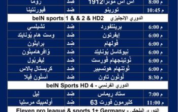 جدول مباريات كرة القدم ليوم السبت 2/3/2024 ⚽️ 🕰️ صفحتين