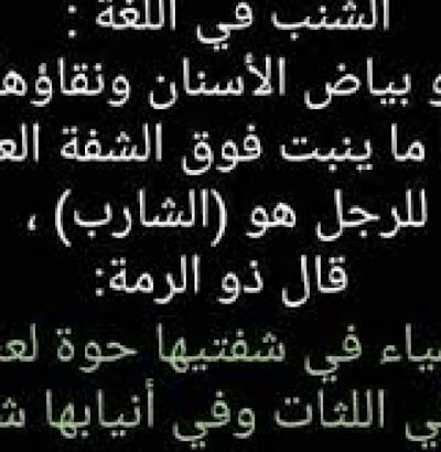 قصة قصيرة: شنب الفتاة