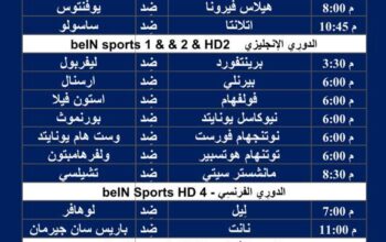 جدول مباريات كرة القدم ليوم السبت 17/2/2024 ⚽️ 🕰️ صفحة 1