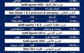 جدول مباريات كرة القدم ليوم الجمعة 16/2/2024 ⚽️ 🕰️