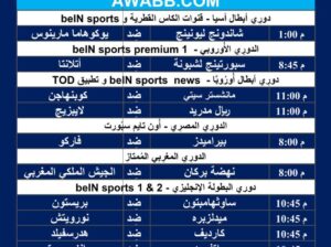 جدول مباريات كرة القدم ليوم الأربعاء 6/3/2024 ⚽️ 🕰️