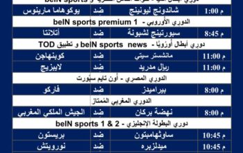 جدول مباريات كرة القدم ليوم الأربعاء 6/3/2024 ⚽️ 🕰️