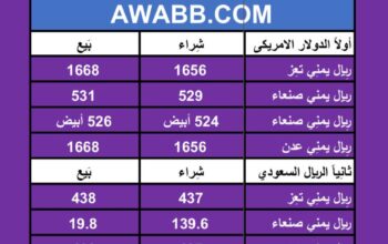 سعر الصرف في اليمن يوم 16/3/2024 السبت