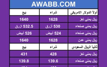 سعر الصرف في اليمن يوم 11/3/2024 الإثنين