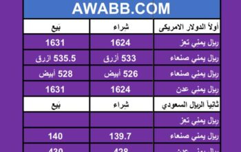 سعر الصرف في اليمن يوم 10/3/2024 الأحد