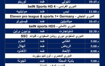 جدول مباريات كرة القدم يوم الجمعة 8/3/2024 ⚽️ 🕰️