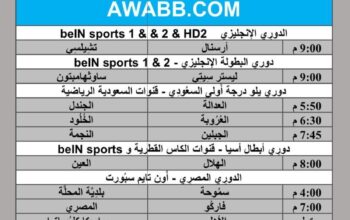 جدول مباريات كرة القدم يوم 23/4/2024 الثلاثاء ⚽️ 🕰️ مكَّة المُكرَّمة