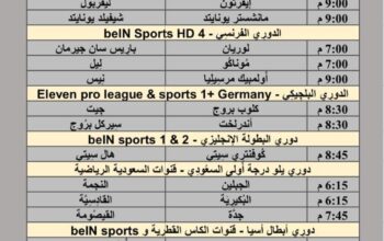 جدول مباريات كرة القدم يوم 24/4/2024 الأربعاء ⚽️ 🕰️ مكَّة المُكرَّمة