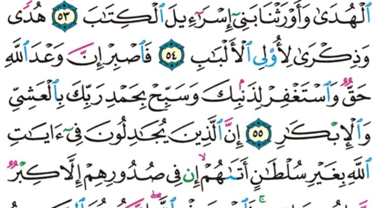 الوِرد اليومي سورة غافر من الاية 50 إلى الاية 58