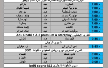 جدول مباريات كرة القدم يوم 2024/5/17 توقيت مكَّة المُكرَّمة
