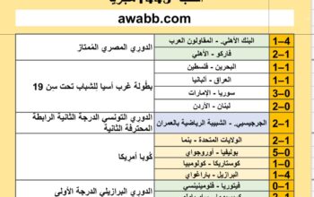 نتائج مباريات كرة القدم ليوم 2024/6/28 م 22 ذو الحجة 1445هجرية