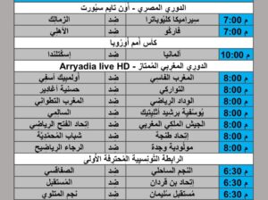 جدول مباريات كرة القدم يوم 2024/6/14 م