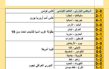 نتائج مباريات كرة القدم ليوم 2024/6/30 م 24 ذو الحجة 1445هجرية