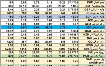 سعر الصرف في السعودية سعر الصرف في دول الخليج العربي سعر الصرف في مصر 2024/7/25 Daily currency exchange report in Saudi Arabic, currency exchange Cairo and in gulf currencies