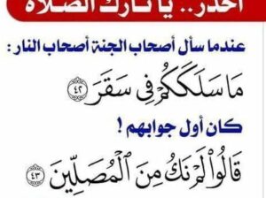 كل نفس بما كسبت رهينة (38) إلا أصحاب اليمين (39) في جنات يتساءلون (40) عن المجرمين (41) ما سلككم في سقر (42) قالوا لم نك من المصلين (43) و لم نك نطعم المسكين (44)