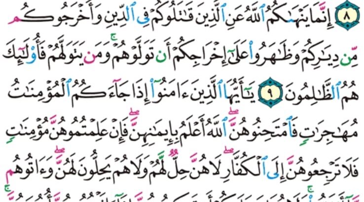 الوِرد اليومي سورة الممتحنة من الآية 6 إلى الآية 11