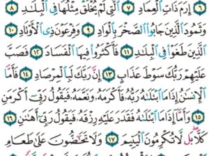 الوِرد اليومي سورة الفجر