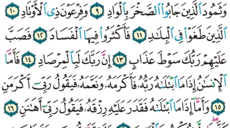 الوِرد اليومي سورة الفجر