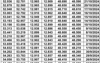 سعر الصرف في مصر يوم الأربعاء 2024/10/23 م EGP today 18 ربيع الثاني 1446 هجري