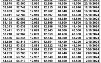 سعر الصرف في مصر بتاريخ 2024/10/22 م EGP today 17 ربيع الثاني 1446 هجري