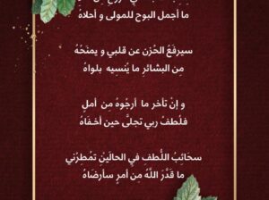 لله بحت بما في الروح من ألم ما أجمل البوح للمولى و أحلاه سيرفع الحزن عن قلبي و يمنحه من البشائر ما ينسيه بلواه