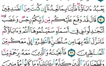 الورد اليومي سورة الأعراف من الآية 68 إلى الآية 73 “أبلغكم رسالات ربي و أنا لكم من الناصحين “