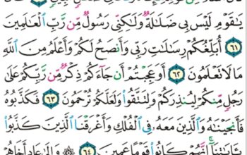 الورد اليومي سورة الأعراف من الآية 74 إلى الآية 81 “و اذكروا إذ جعلكم خلفاء من بعد عاد و بوأكم في الأرض تتخذون من سهولها قصوراً و تنحتون الجبال بيوتاً فاذكروا ءالاء الله”