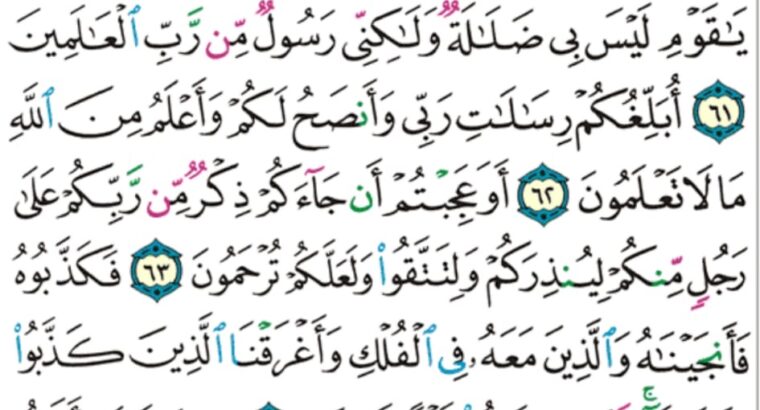 الورد اليومي سورة الأعراف من الآية 74 إلى الآية 81 “و اذكروا إذ جعلكم خلفاء من بعد عاد و بوأكم في الأرض تتخذون من سهولها قصوراً و تنحتون الجبال بيوتاً فاذكروا ءالاء الله”