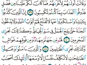 الورد اليومي سورة الأعراف من الآية 38 إلى الآية 43 “قال ادخلوا في أمم قد خلت من قبلكم من الجن و الإنس في النار كلما دخلت أمة لعنت أختها”