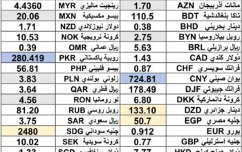 كشف يومي حول سعر الصرف مقابل اليوم اسعار العملات الدولية 2025/3/19 Daily report currency exchange rates to USD