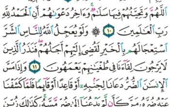 الورد اليومي سورة يونس من الاية 7 إلى الاية 14 “إن اللذين لا يرجون لقاءنا و رضوا بالحياة الدنيا و اطمأنوا بها و اللذين هم عن آياتنا غافلون “
