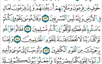 الورد اليومي سورة يونس من الاية 79 إلى الاية 88 ” و قال فرعون ائتوني بكل سحار عليم”