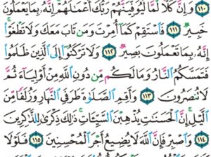 الورد اليومي سورة هود من الاية 109 إلى الاية 117 “”فلا تك في مرية مما يعبد هؤلاء ما يعبدون إلا كما يعبد أباءهم من قبل و إنا لموفوهم نصيبهم غير منقوص”