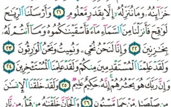 الورد اليومي سورة الحجر من الاية 16 إلى الاية 51 “و لقد جعلنا في السماء بروجاً و زيناها للناظرين”
