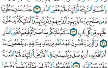 الورد اليومي سورة الرعد من الاية 19 إلى الاية 28″أفمن يعلم أنما أنزل إليك من ربك الحق كمن هو أعمى إنما يتذكروا أولوا الألباب”