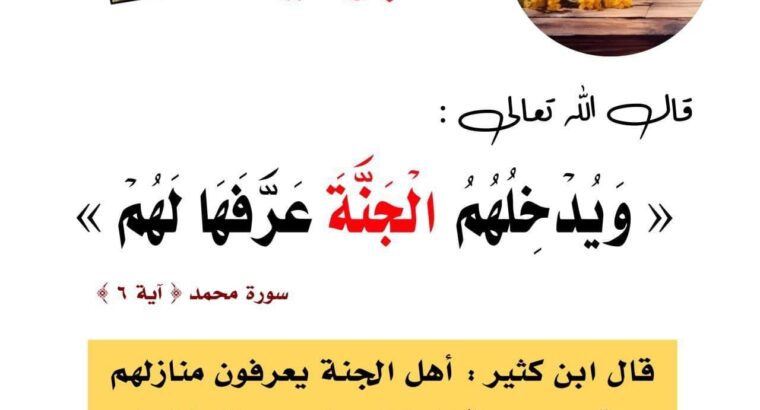 الورد اليومي سورة إبراهيم من الاية 34 إلى الاية 42″و ءاتاكم من كل ما سألتموه و إن تعدوا نعمت الله لا تحصوها إن الإنسان لظلوم كفار”