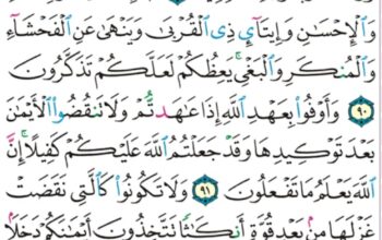 الورد اليومي سورة النحل من الاية 88 إلى الاية 93 “اللذين كفروا و صدوا عن سبيل الله زدناهم عذاباً فوق العذاب بما كانوا يفسدون”