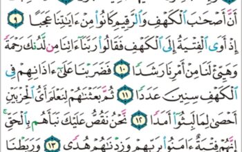 الورد اليومي سورة الكهف من الاية 5 إلى الاية 15 “ما لهم به من علم و لا لأبائهم كبرت كلمة تخرج من أفواههم إن يقولون إلا كذبا”