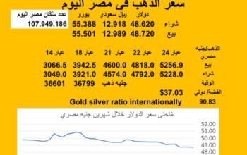 سعر الصرف في مصر اليوم 2025/8/3 Egyptian currency exchange عدد سكان مصر سعر الدولار مقابل الجنيه المصري سعر اليورو مقابل الجنيه المصري سعر الريال السعودي مقابل الجنيه المصري