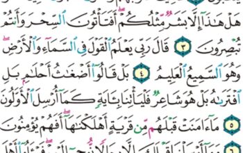 الورد اليومي سورة الأنبياء من الاية 1 إلى الاية 10″اقترب للناس حسابهم و هم في غفلة معرضون”
