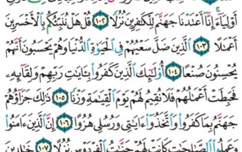 الورد اليومي سورة الكهف من الاية 98 إلى الاية 110″ قال هذا رحمة من ربي فإذا جاء وعد ربي جعله دكاء و كان وعد ربي حقاً”