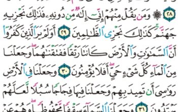 الورد اليومي سورة الأنبياء من الاية 25 إلى الاية 35″و ما ارسلنا من قبلك من رسول إلا نوحي إليه أنه لا إله إلا أنا فاعبدون”