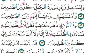 الورد اليومي سورة الأنبياء من الاية 82 إلى الاية 90 ” و من الشياطين من يغوصون له و يعملون عملاً دون ذلك و كنا لهم حافظين “